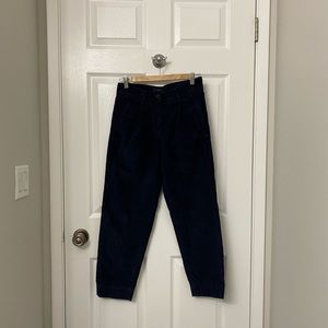 COS Navy Corduroy Straight-leg Pants